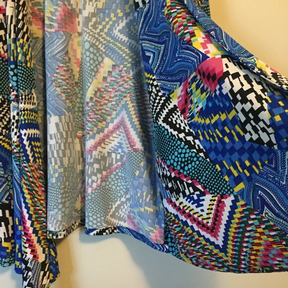 Midnight Circus Rainbow Rave Handmade Cascading Collar Cardigan - Picture 9 of 16